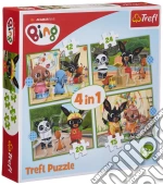 Bing: Trefl - Puzzle 4In1 - Bing'S Happy Day