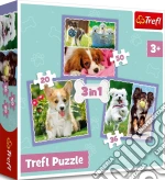 Trefl: Puzzle 3In1 - Lovely Dogs