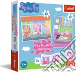 Peppa Pig: Trefl - Puzzle 2In1+Memos - Peppa's Day