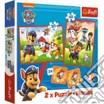 Paw Patrol: Trefl - Puzzle 2In1 + Memos - Paw Patrol Team In Action