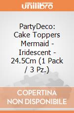 PartyDeco: Cake Toppers Mermaid - Iridescent - 24.5Cm (1 Pack / 3 Pz.) giochi