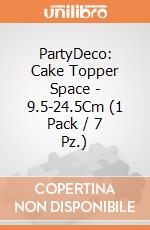 PartyDeco: Cake Topper Space - 9.5-24.5Cm (1 Pack / 7 Pz.) giochi