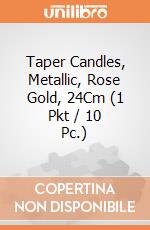 Taper Candles, Metallic, Rose Gold, 24Cm (1 Pkt / 10 Pc.) giochi