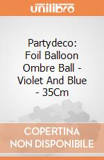 Partydeco: Foil Balloon Ombre Ball - Violet And Blue - 35Cm giochi