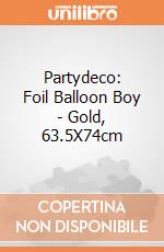 Partydeco: Foil Balloon Boy - Gold, 63.5X74cm giochi