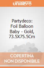 Partydeco: Foil Balloon Baby - Gold, 73.5X75.5Cm giochi