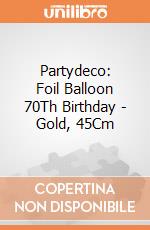 Partydeco: Foil Balloon 70Th Birthday - Gold, 45Cm giochi