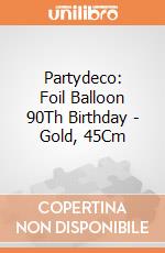 Partydeco: Foil Balloon 90Th Birthday - Gold, 45Cm giochi
