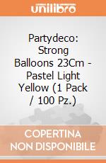 Partydeco: Strong Balloons 23Cm - Pastel Light Yellow (1 Pack / 100 Pz.) giochi