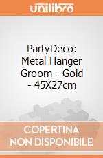 PartyDeco: Metal Hanger Groom - Gold - 45X27cm giochi