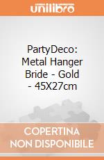 PartyDeco: Metal Hanger Bride - Gold - 45X27cm giochi