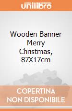 Wooden Banner Merry Christmas, 87X17cm giochi