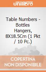Table Numbers - Bottles Hangers, 8X18.5Cm (1 Pkt / 10 Pc.) giochi