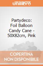 Partydeco: Foil Balloon Candy Cane - 50X82cm, Pink giochi