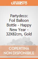 Partydeco: Foil Balloon Bottle - Happy New Year - 32X82cm, Gold giochi