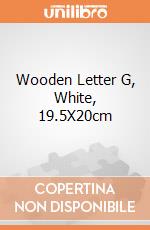 Wooden Letter G, White, 19.5X20cm giochi