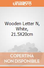 Wooden Letter N, White, 21.5X20cm giochi