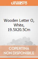 Wooden Letter O, White, 19.5X20.5Cm giochi