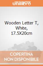Wooden Letter T, White, 17.5X20cm giochi