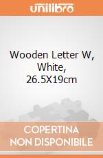 Wooden Letter W, White, 26.5X19cm giochi