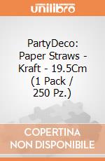 PartyDeco: Paper Straws - Kraft - 19.5Cm (1 Pack / 250 Pz.) giochi