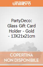 PartyDeco: Glass Gift Card Holder - Gold - 13X21x21cm giochi