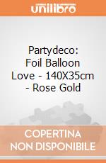 Partydeco: Foil Balloon Love - 140X35cm - Rose Gold giochi