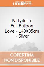 Partydeco: Foil Balloon Love - 140X35cm - Silver giochi