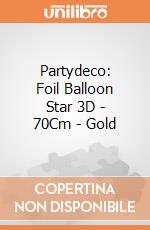 Partydeco: Foil Balloon Star 3D - 70Cm - Gold giochi