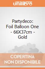 Partydeco: Foil Balloon One - 66X37cm - Gold giochi