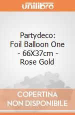 Partydeco: Foil Balloon One - 66X37cm - Rose Gold giochi