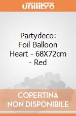 Partydeco: Foil Balloon Heart - 68X72cm - Red giochi