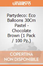 Partydeco: Eco Balloons 30Cm Pastel - Chocolate Brown (1 Pack / 100 Pz.) giochi