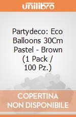 Partydeco: Eco Balloons 30Cm Pastel - Brown (1 Pack / 100 Pz.) giochi