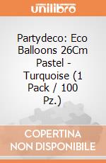 Partydeco: Eco Balloons 26Cm Pastel - Turquoise (1 Pack / 100 Pz.) giochi