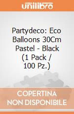 Partydeco: Eco Balloons 30Cm Pastel - Black (1 Pack / 100 Pz.) giochi