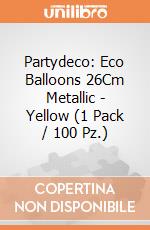 Partydeco: Eco Balloons 26Cm Metallic - Yellow (1 Pack / 100 Pz.) giochi