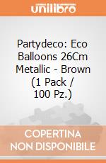 Partydeco: Eco Balloons 26Cm Metallic - Brown (1 Pack / 100 Pz.) giochi