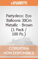 Partydeco: Eco Balloons 30Cm Metallic - Brown (1 Pack / 100 Pz.) giochi