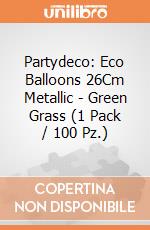 Partydeco: Eco Balloons 26Cm Metallic - Green Grass (1 Pack / 100 Pz.) giochi