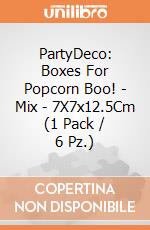 PartyDeco: Boxes For Popcorn Boo! - Mix - 7X7x12.5Cm (1 Pack / 6 Pz.) giochi