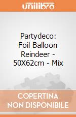 Partydeco: Foil Balloon Reindeer - 50X62cm - Mix giochi