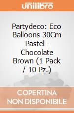 Partydeco: Eco Balloons 30Cm Pastel - Chocolate Brown (1 Pack / 10 Pz.) giochi