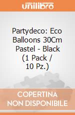 Partydeco: Eco Balloons 30Cm Pastel - Black (1 Pack / 10 Pz.) giochi