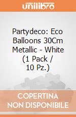 Partydeco: Eco Balloons 30Cm Metallic - White (1 Pack / 10 Pz.) giochi