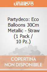 Partydeco: Eco Balloons 30Cm Metallic - Straw (1 Pack / 10 Pz.) giochi