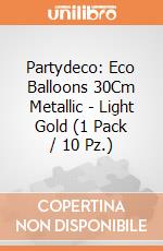 Partydeco: Eco Balloons 30Cm Metallic - Light Gold (1 Pack / 10 Pz.) giochi