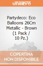 Partydeco: Eco Balloons 26Cm Metallic - Brown (1 Pack / 10 Pz.) giochi