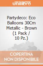 Partydeco: Eco Balloons 30Cm Metallic - Brown (1 Pack / 10 Pz.) giochi