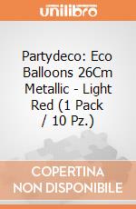 Partydeco: Eco Balloons 26Cm Metallic - Light Red (1 Pack / 10 Pz.) giochi